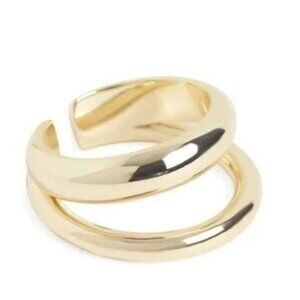 Loren Stewart x Curateur | Women’s Gold Deux Open Band Ring | Size 7 New